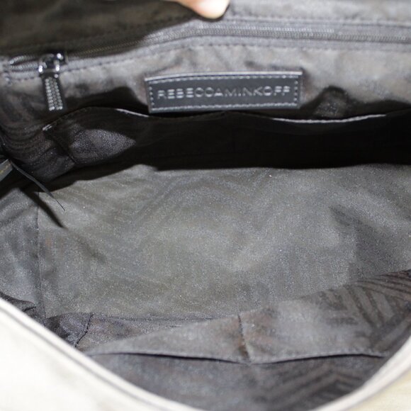 Rebecca Minkoff, Leather Paige Whipstitch Nubuck Satchel Bag - Picture 13 of 14